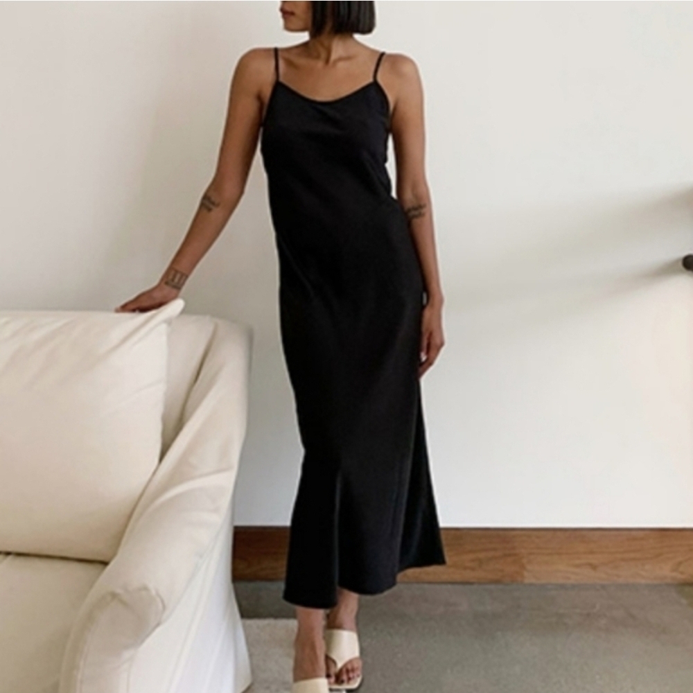 Thakoon Black Low Back Maxi Dress Size 8